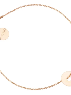 Bransoletka z małą Karma z różowego złota SOTHO