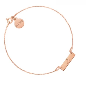Bransoletka z matowego różowego złota z konstelacją Koziorożca SOTHO