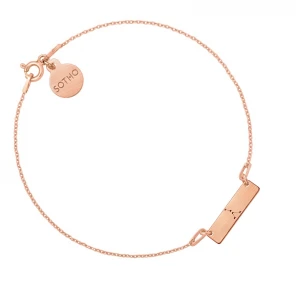 Bransoletka z matowego różowego złota z konstelacją Raka SOTHO