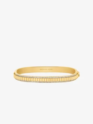 Bransoletka z mosiądzu w stylu pavé w złotym kolorze Michael Kors