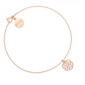 Bransoletka z rozetką z różowego złota SOTHO