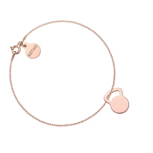 Bransoletka z różowego złota kettlebell SOTHO