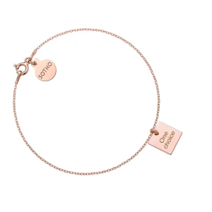 Bransoletka z różowego złota One choice SOTHO