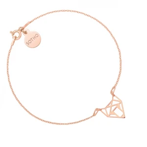 Bransoletka z różowego złota z ażurowym lisem SOTHO