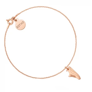 Bransoletka z różowego złota z butem sportowym dla biegaczki SOTHO