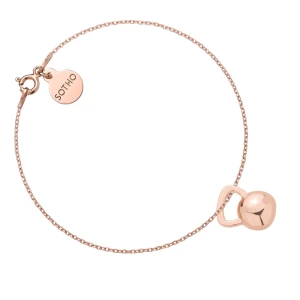 Bransoletka z różowego złota z kettlebell SOTHO
