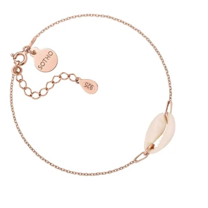 Bransoletka z różowego złota z muszelką SOTHO