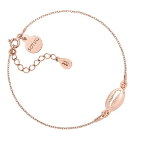 Bransoletka z różowego złota z  muszelką SOTHO