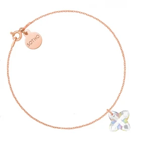 Bransoletka z różowego złota z opalizującym kryształem SWAROVSKI® CRYSTAL SOTHO