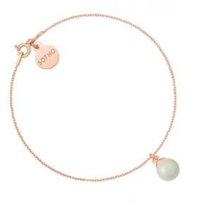 Bransoletka z różowego złota z szarą perłą SWAROVSKI® CRYSTAL SOTHO