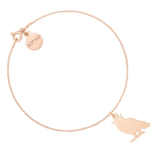 Bransoletka z sową z różowego złota SOTHO
