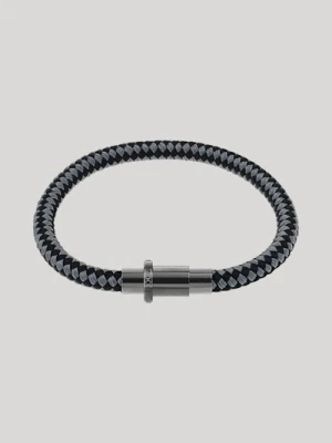 Bransoletka z zawieszką, w kolorze czarno-srebrnym Joop