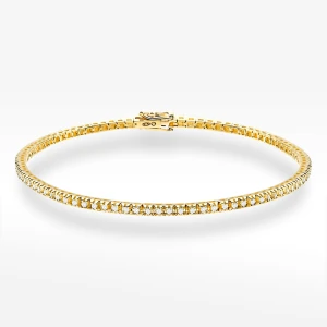 Bransoletka z żółtego złota z diamentami laboratoryjnymi 0.50ct Filipowicz