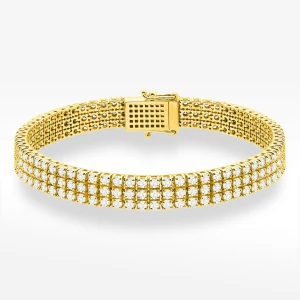 Bransoletka z żółtego złota z diamentami laboratoryjnymi Filipowicz