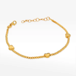 Bransoletka ze złota z sercami Filipowicz