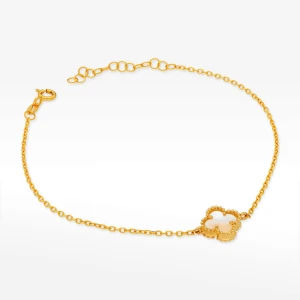 Bransoletka ze złota 17-20cm z masą perłową Filipowicz