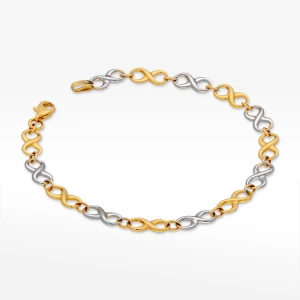 Bransoletka ze złota z nieskończonościami Filipowicz