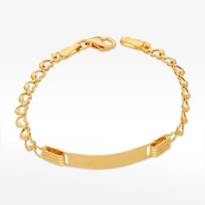 Bransoletka ze złota blaszka z sercami Filipowicz