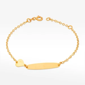 Bransoletka ze złota blaszka z sercem Filipowicz