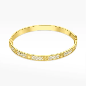 Bransoletka ze złota z białymi cyrkoniami Filipowicz