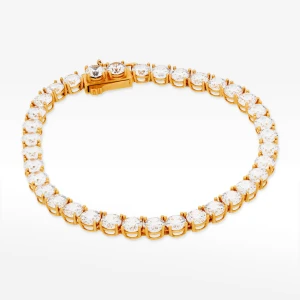 Bransoletka ze złota z białymi cyrkoniami Filipowicz