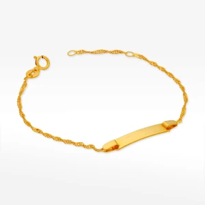 Bransoletka ze złota z blaszką Filipowicz