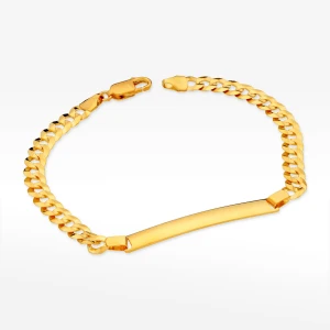 Bransoletka ze złota z blaszką Filipowicz