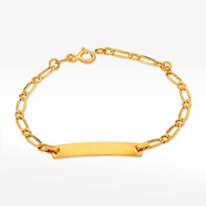 Bransoletka ze złota z blaszką Filipowicz