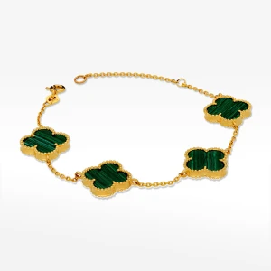 Bransoletka ze złota z malachitem Filipowicz