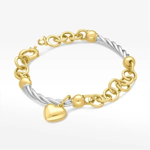 Bransoletka ze złota z sercem Filipowicz