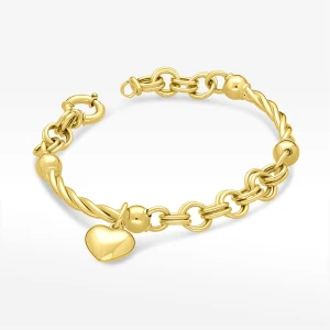 Bransoletka ze złota z sercem Filipowicz