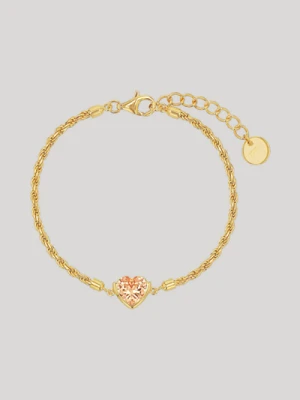 Bransoletka ze złotym zawieszką w kształcie serca Joop
