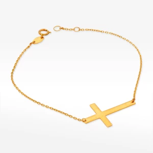 Bransoletka złota z krzyżykiem Filipowicz