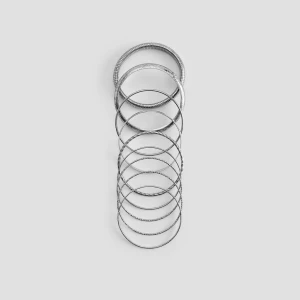 Bransoletki w kolorze srebrnym 9-pak House