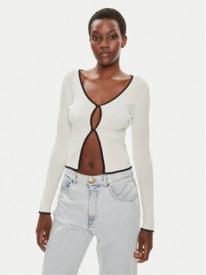 Brave Soul Kardigan LKC-273SASHAD Biały Slim Fit