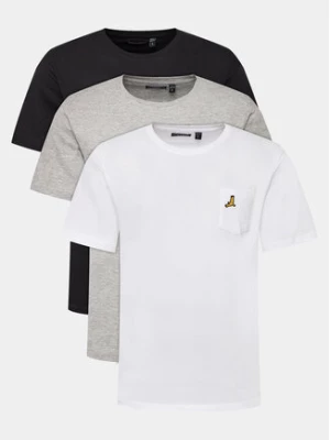 Brave Soul Komplet 3 t-shirtów MTS-149TRON Biały Regular Fit
