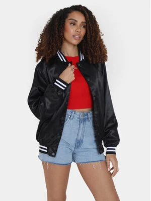Brave Soul Kurtka bomber LJK-FRANCES Czarny Straight Fit