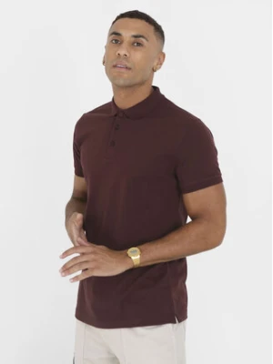 Brave Soul Polo MPS-131TOKITA Bordowy Straight Fit