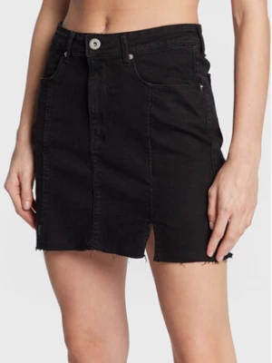 Brave Soul Spódnica jeansowa LSKD-494DRIES Czarny Regular Fit