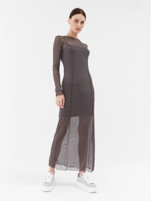 Brave Soul Sukienka codzienna LDRJ-225DAISIE Szary Regular Fit