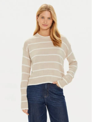 Brave Soul Sweter LK-230MASONC Beżowy Regular Fit