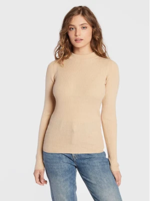 Brave Soul Sweter LK-248RIGBYI Beżowy Slim Fit