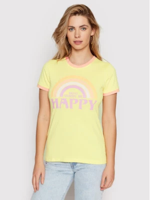 Brave Soul T-Shirt LTS-544JULIET Żółty Regular Fit
