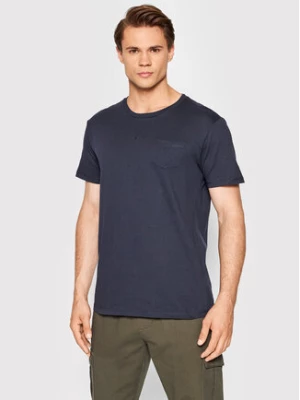 Brave Soul T-Shirt MTS-149ARKHAMP Granatowy Regular Fit