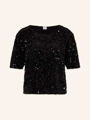 Brax Bluzka Cara Z Cekinami schwarz
