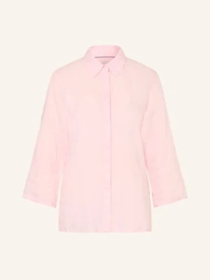 Brax Bluzka Koszulowa Vicki Z Lnu Z Rękawami 3/4 rosa