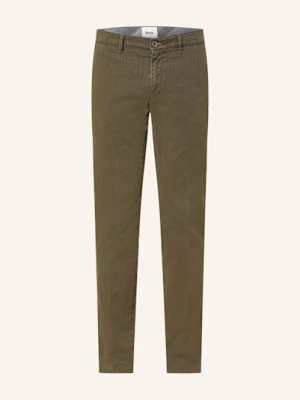 Brax Chinosy Silvio Dx Slim Fit gruen OLIWKOWY