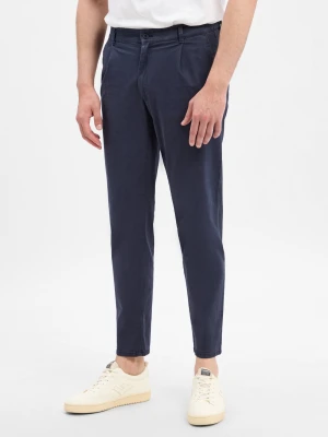 BRAX Chinosy - Tino Mężczyźni Bawełna niebieski jednolity,