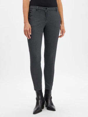 BRAX Damskie spodnie materiałowe - Maron S Kobiety czarny|niebieski wzorzysty,