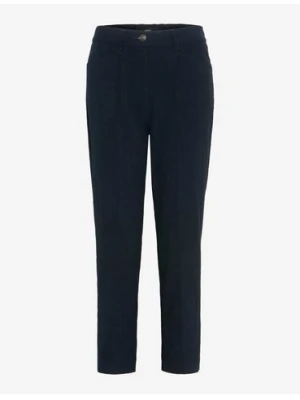 BRAX Damskie spodnie sztruksowe - Mara S Kobiety niebieski jednolity,